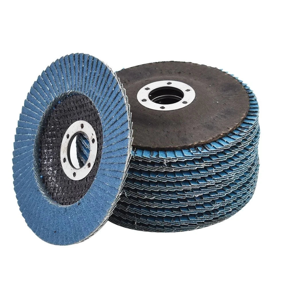 Set of 50 Zirconia Flap Discs for Sanding Grinding (4-1/2" x 7/8")