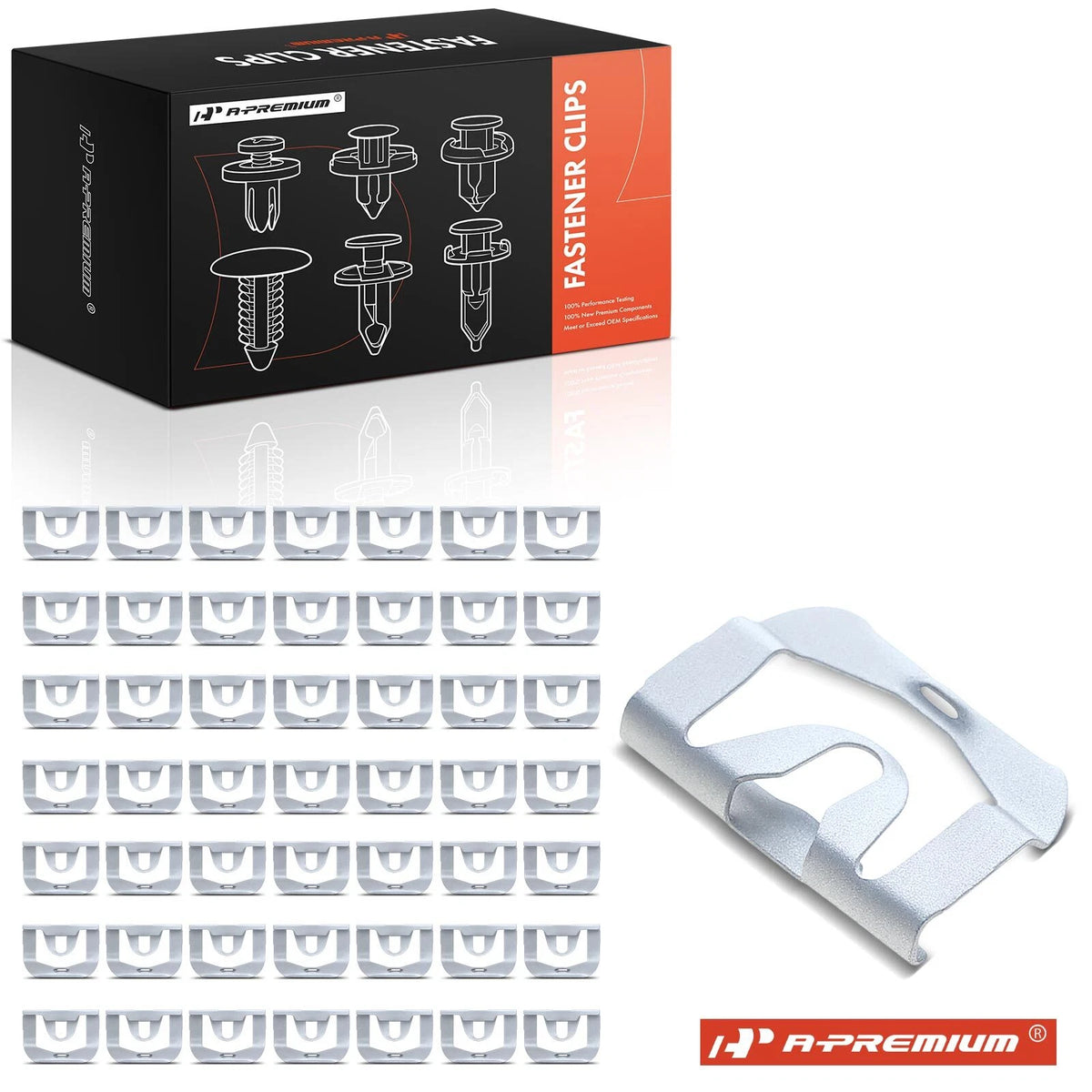 50Pcs Window Windshield Reveal Molding Retainer Clips for Mazda (7698976, 9633)