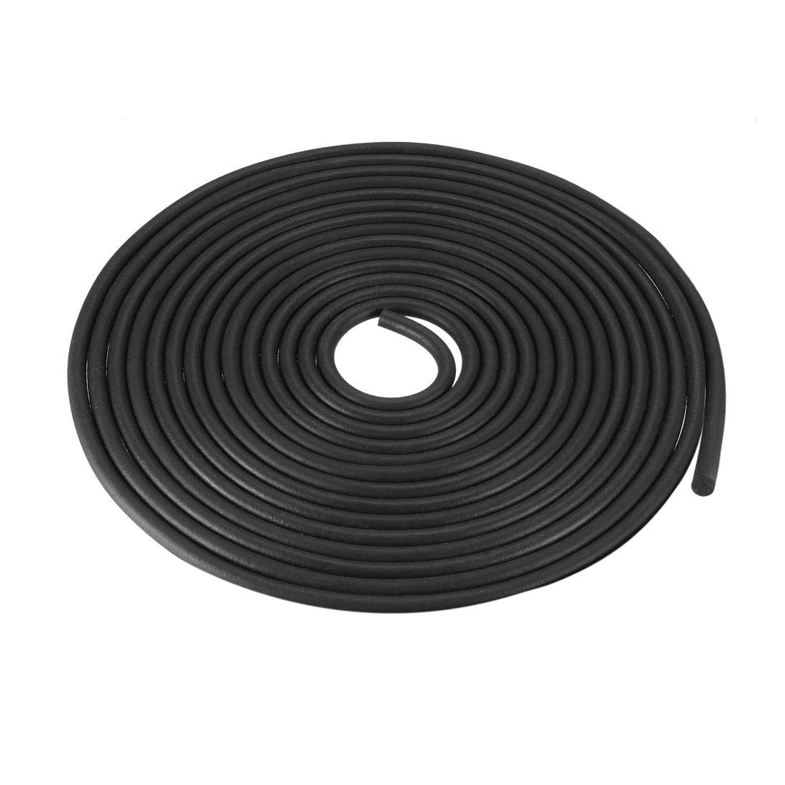 5M Foam Rubber Seal Weather Strip for Various Applications (5mm Diameter)