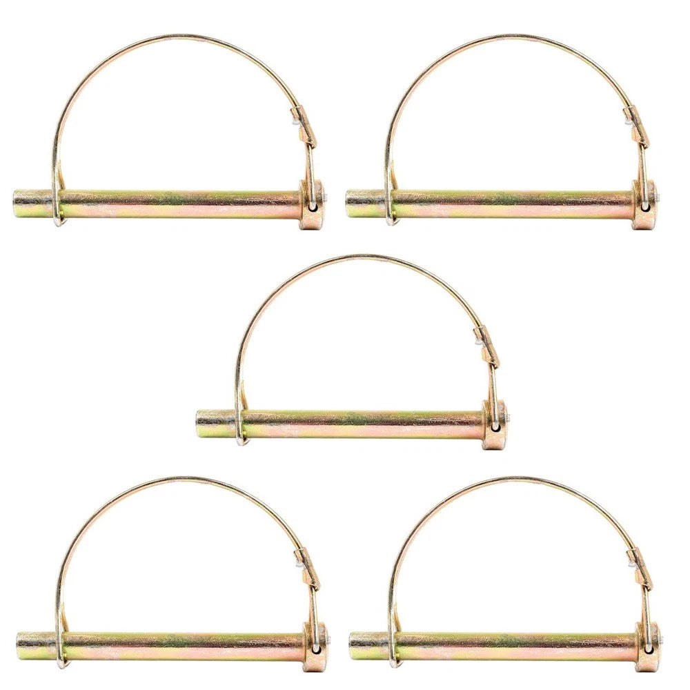 5 PTO Round Wire Shaft Locking Pins 1/4" Dia x 2.25" P14PTL