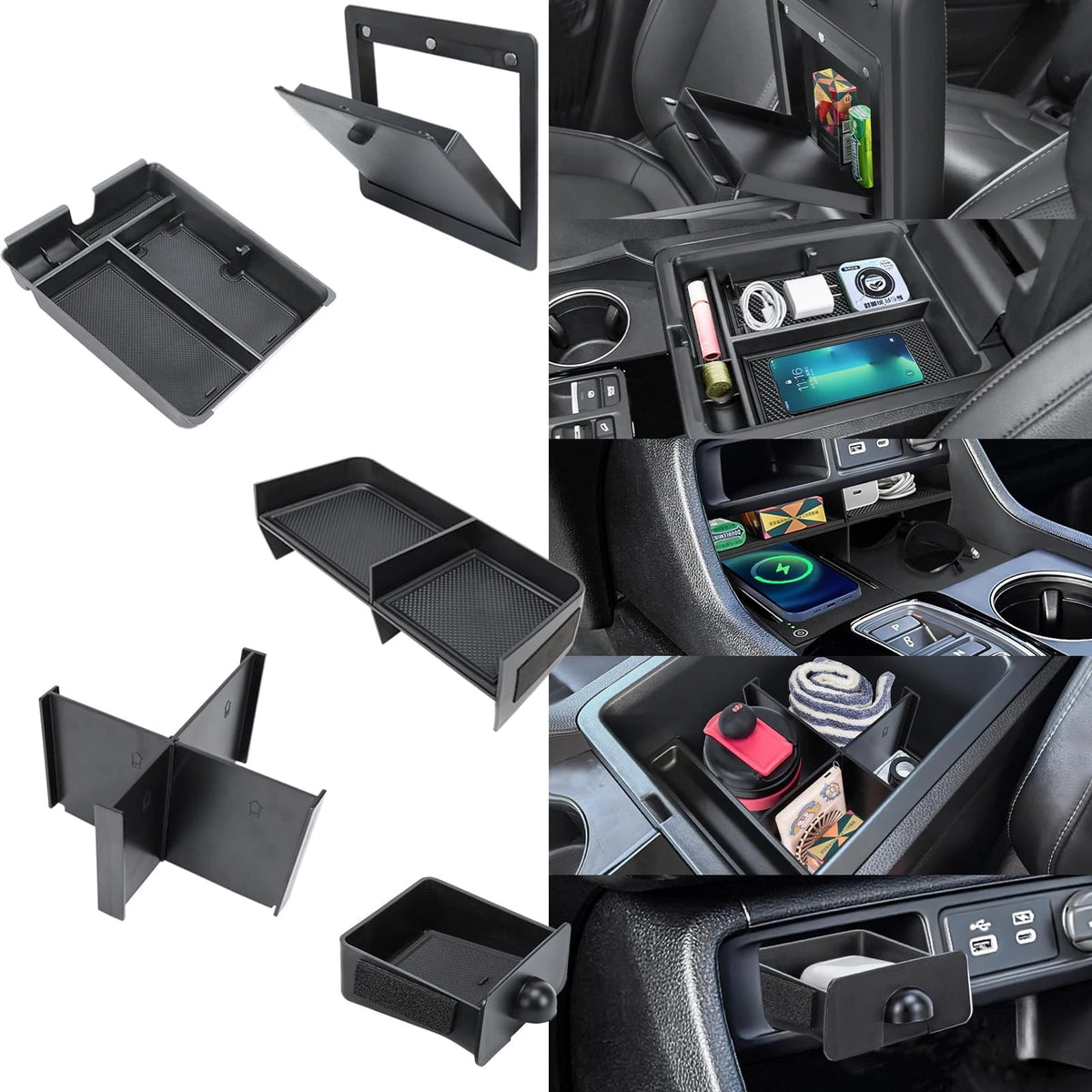 5PCS Center Console Organizer for Honda Pilot & Passport (2023–2026)