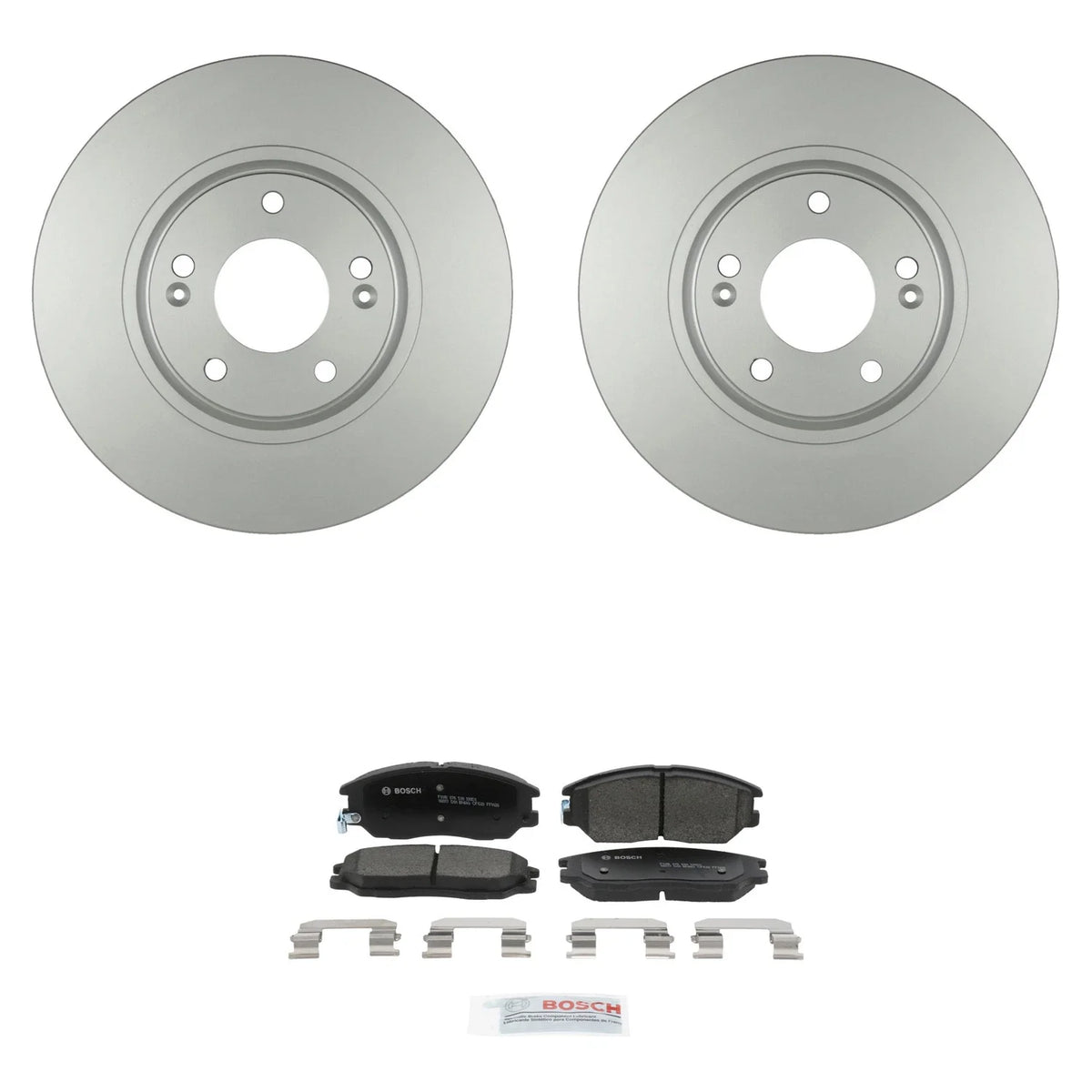 Bosch QuietCast Front Rotors & Ceramic Brake Pads for Amanti XG350 (2004–2006)