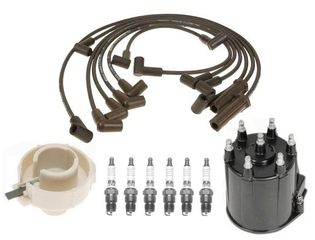 ACDelco Ignition Kit for GMC 4.3 V6 VIN Z (Distributor, Rotor, Cap, Wires, Plugs)