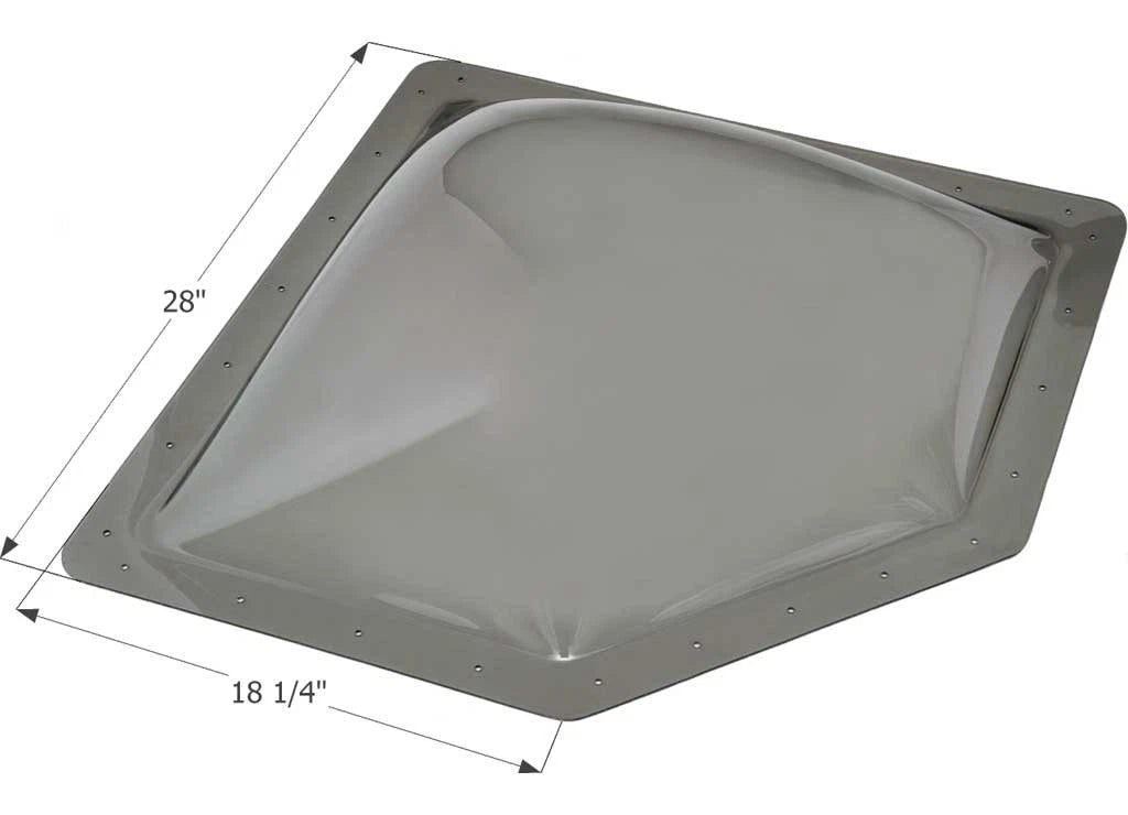 24" x 14.25" Neo Angle RV Skylight for Icon (12144) - Smoke