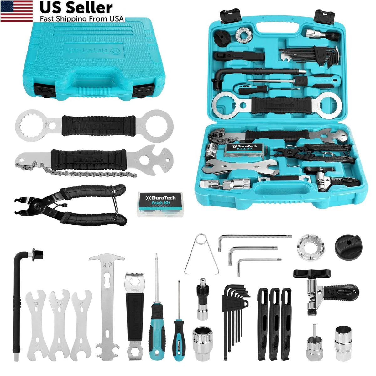 41-Piece Bike Repair Tool Kit for (No Specific Years)