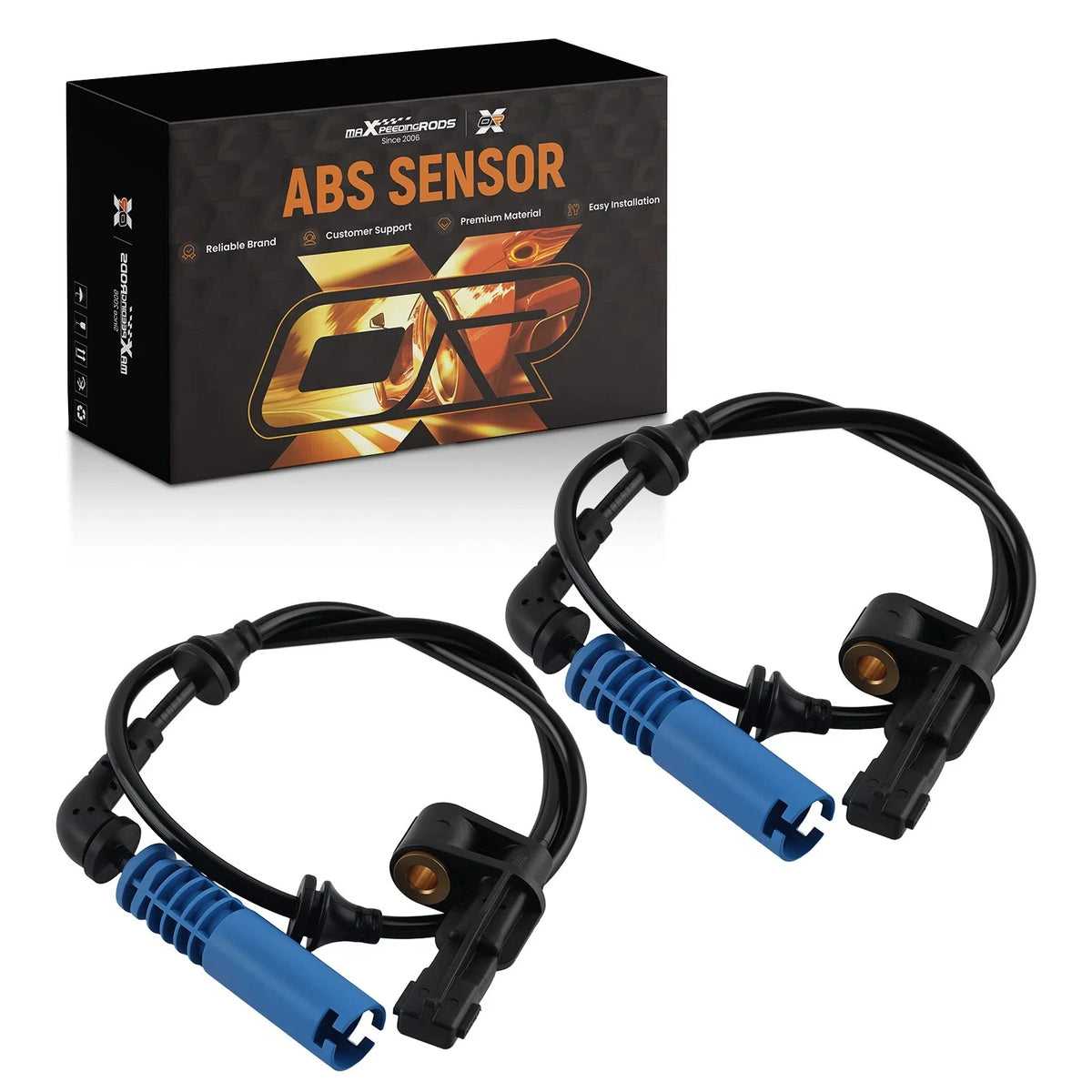 Set of 2 Front Left & Right ABS Speed Sensors for BMW 325Ci (2001–2006)