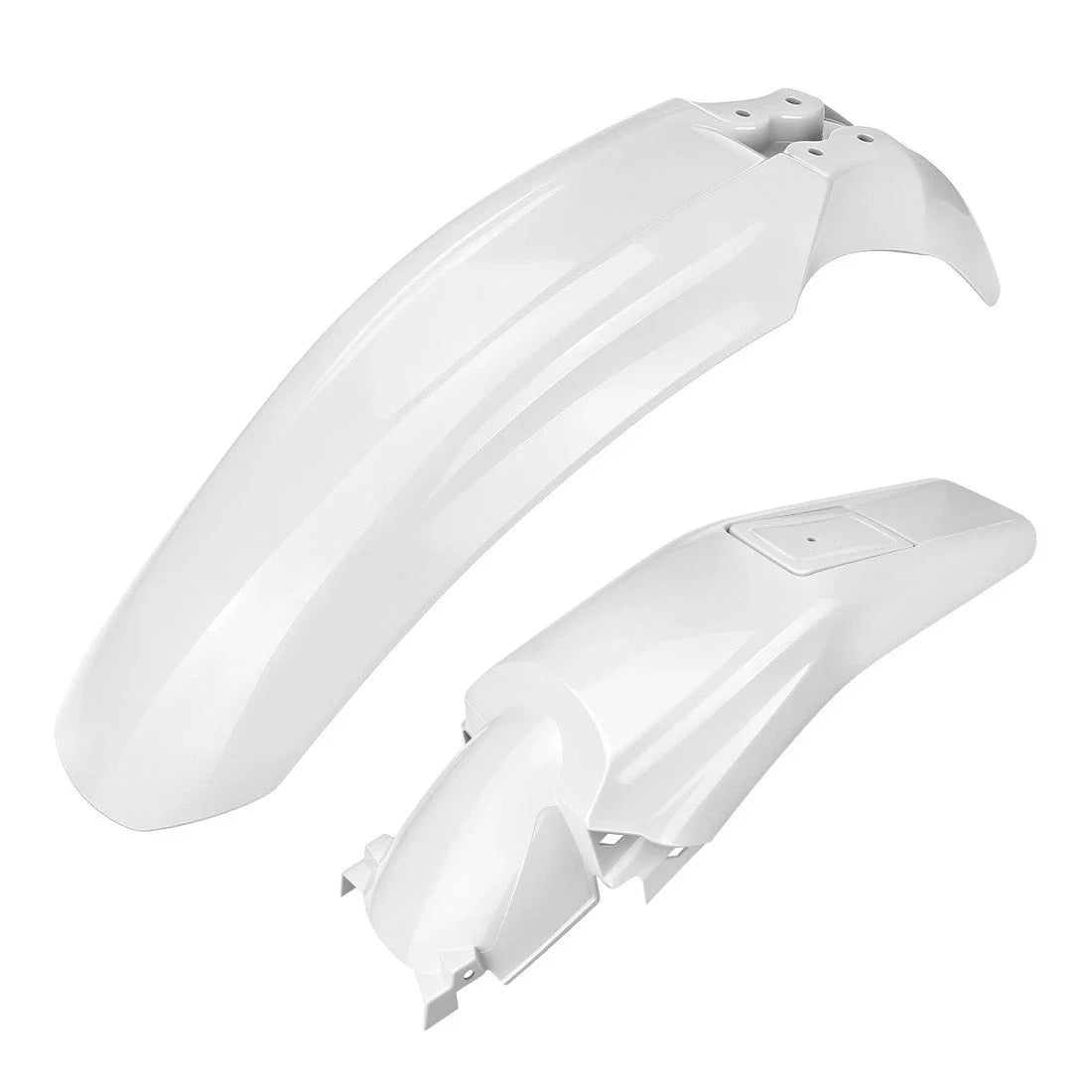Fender Set for Honda XR250R XR400R (1996–2004) White Plastic Mud Guards