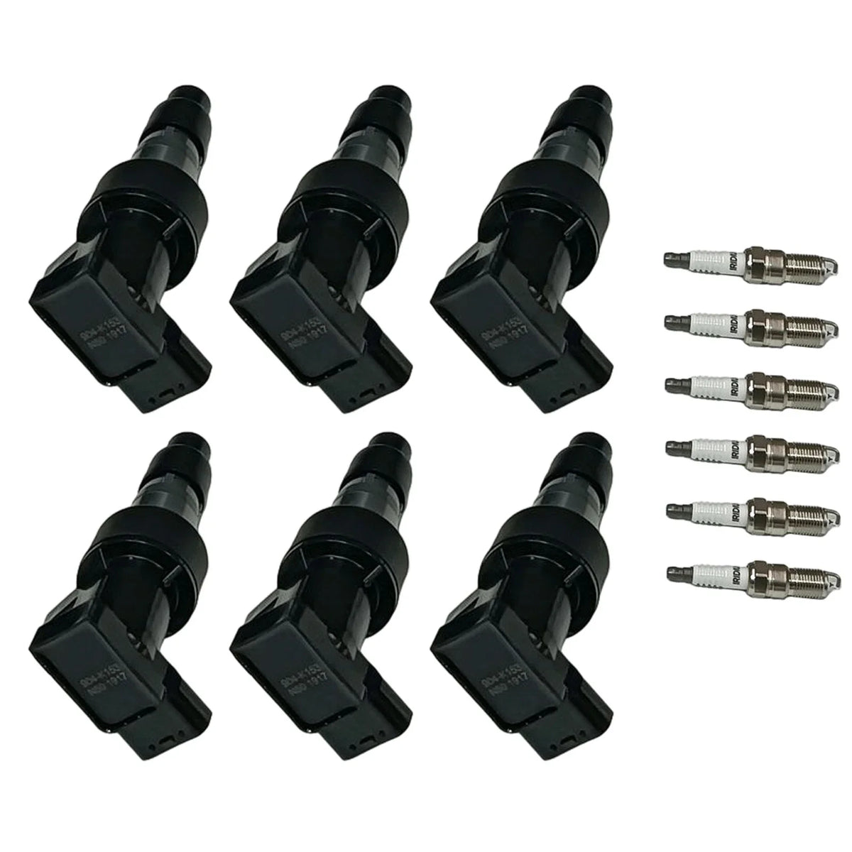 Ignition Coil & Iridium Spark Plug Set for Jaguar S-Type X-Type (2003–2008)