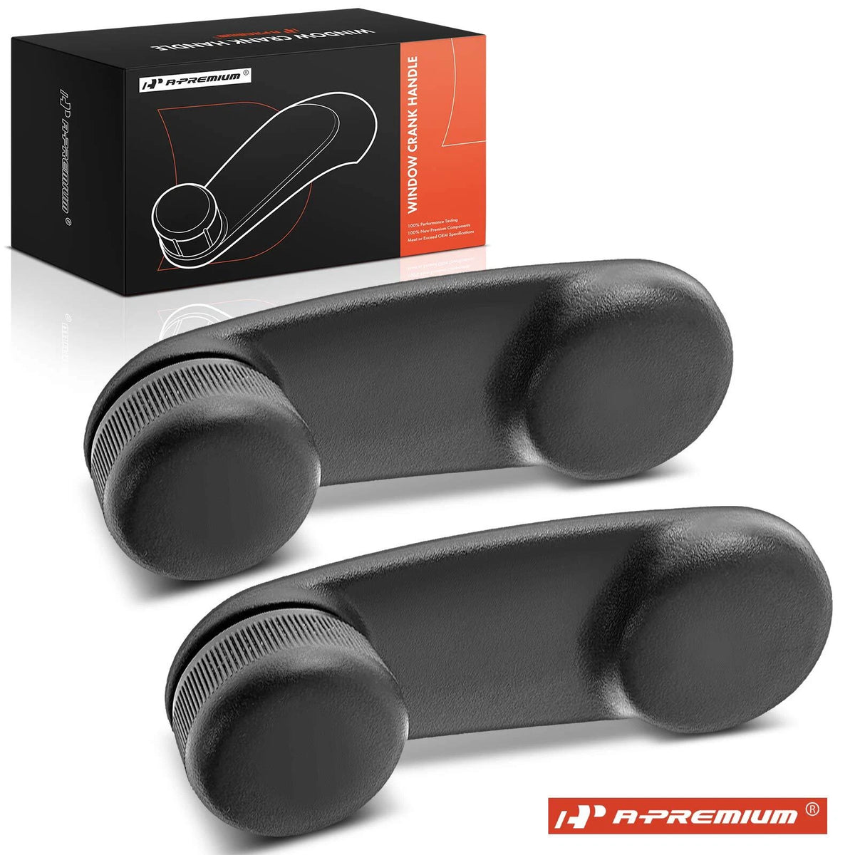 2X Front Interior Door Handle for Jeep Wrangler (1997–2010) FW80PX9, 76932