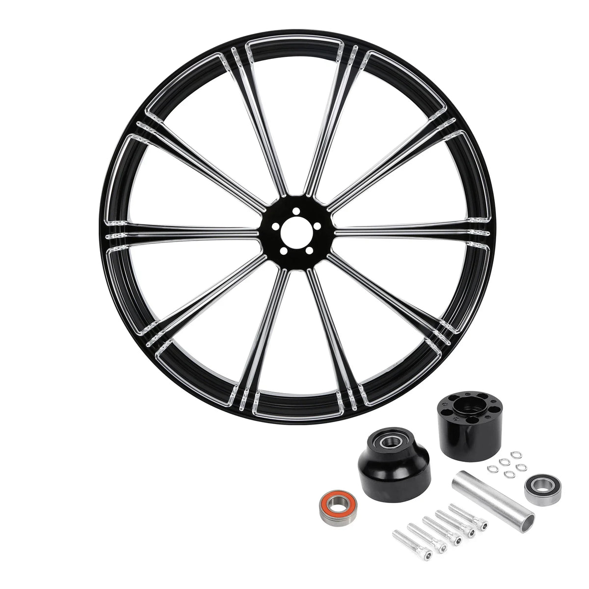 26'' Front Wheel Rim Single Disc Hub for Harley Street Road Glide (2008–2025)