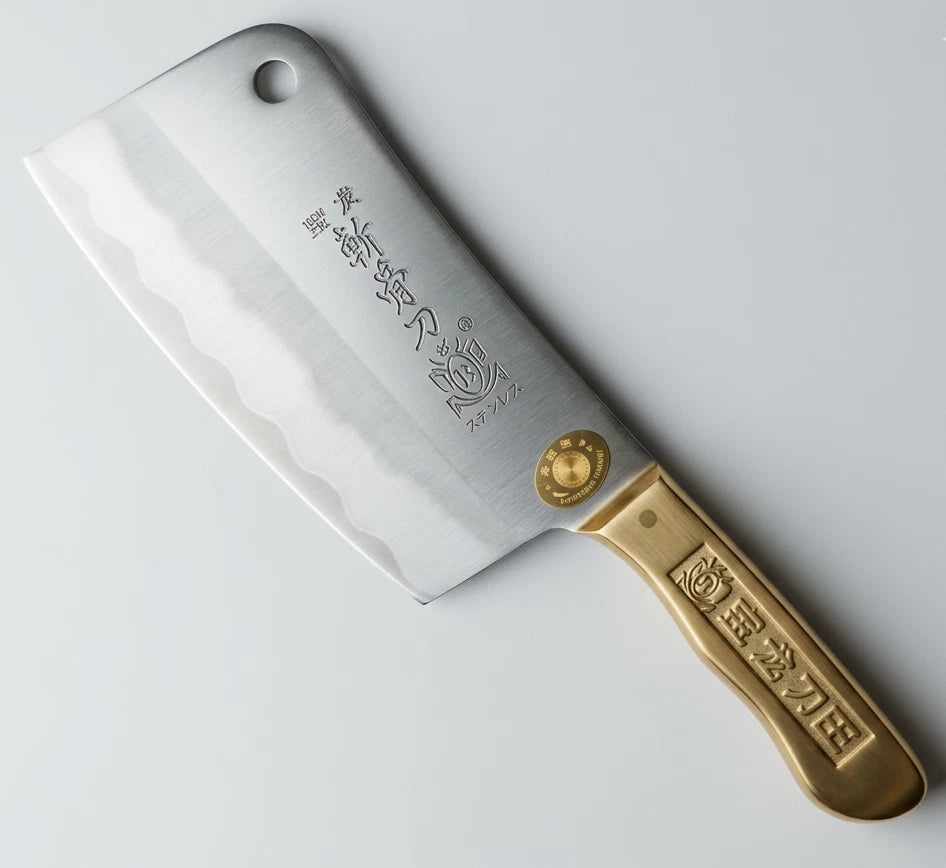 Meat Cleaver Bone Chopper Knife with Metal Handle for Chef