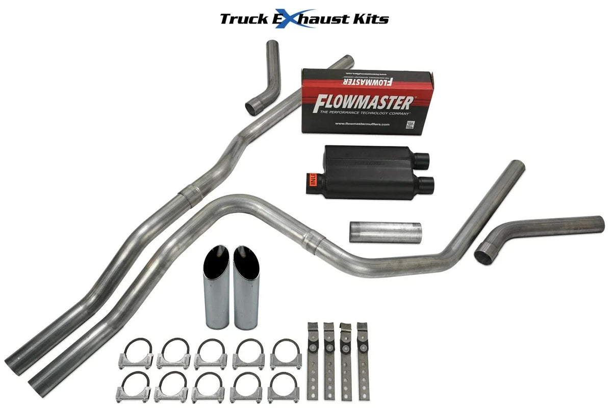 2.5" Dual Exhaust Kit for GMC Yukon XL (2007–2014) Flowmaster 40 Series SW Tip