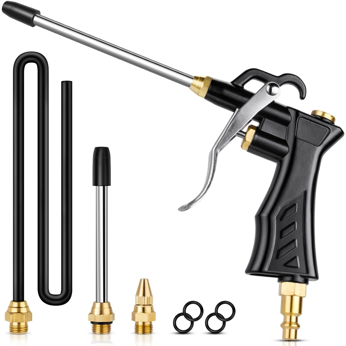 High Volume Air Blow Gun with Brass Adjustable Nozzle for Industrial Use