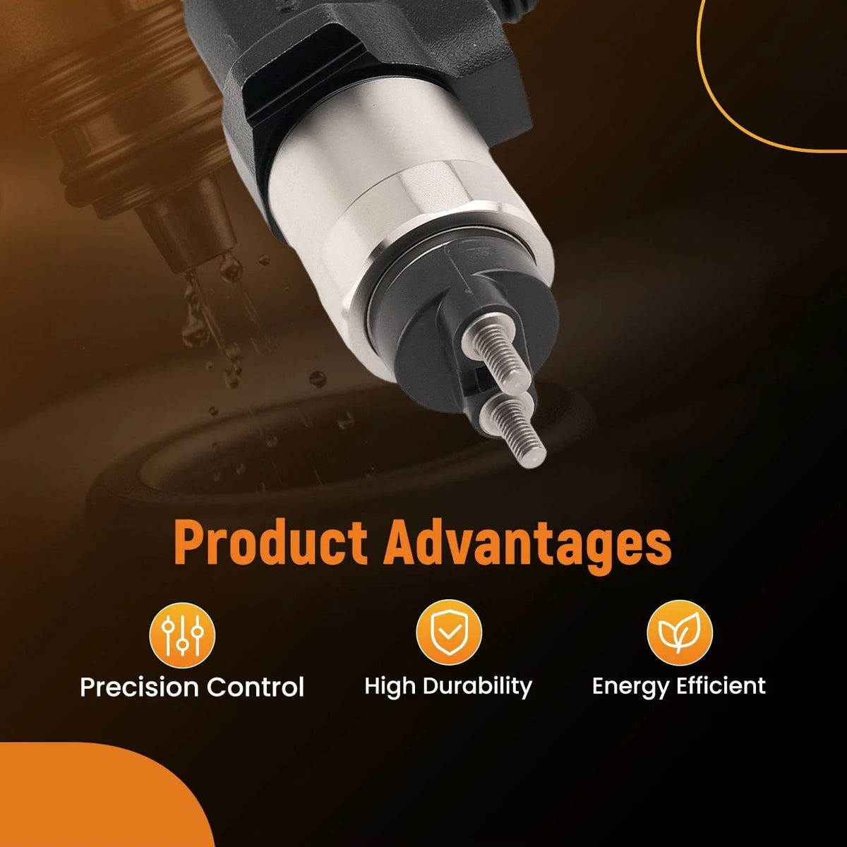 Fuel Injector Set for Kubota V3800-CR-TE4 V3800-CR-TIE4 (2010–2015)