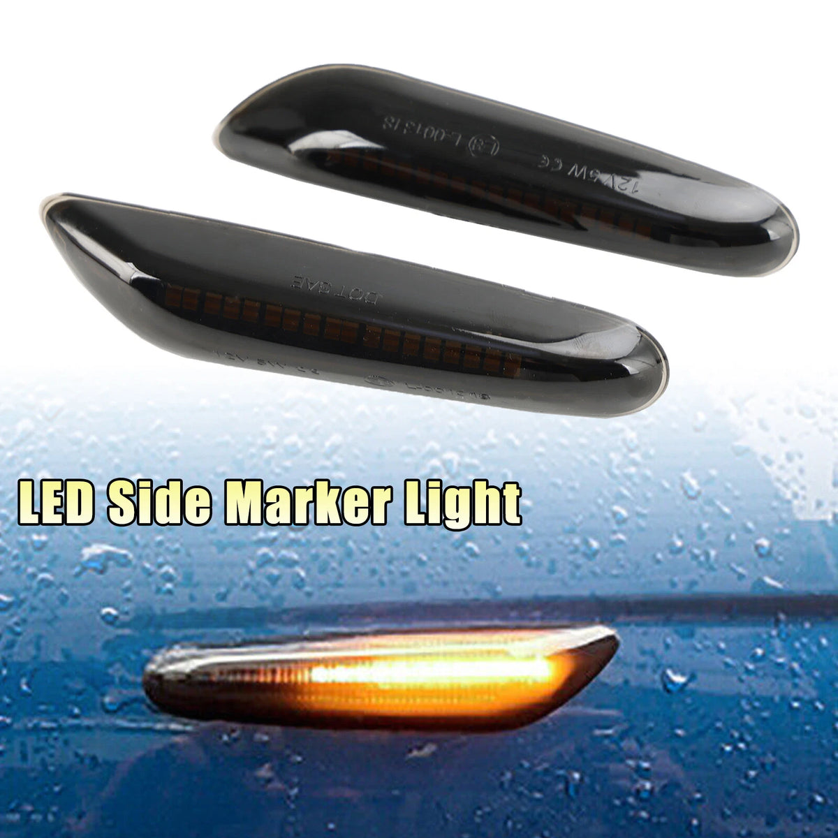 LED Sequential Blinker Side Indicator for BMW E90 E92 E60 E87 E82 (2007–2013)