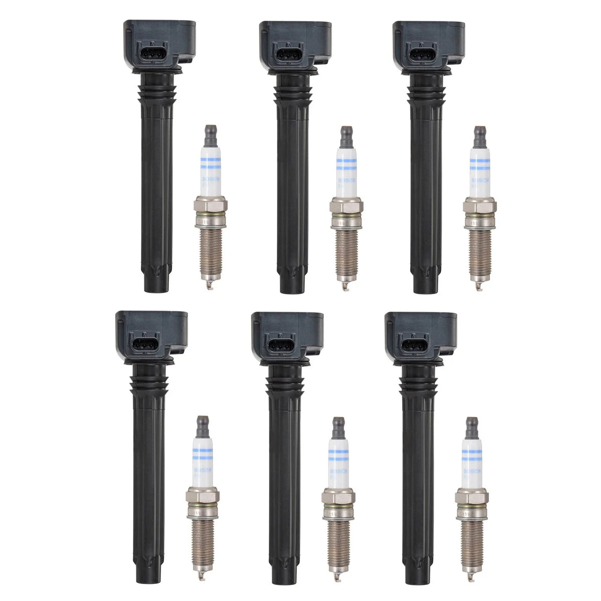 Set of 6 Ignition Coils & 6 Iridium-Platinum Spark Plugs for Dodge Jeep Ram
