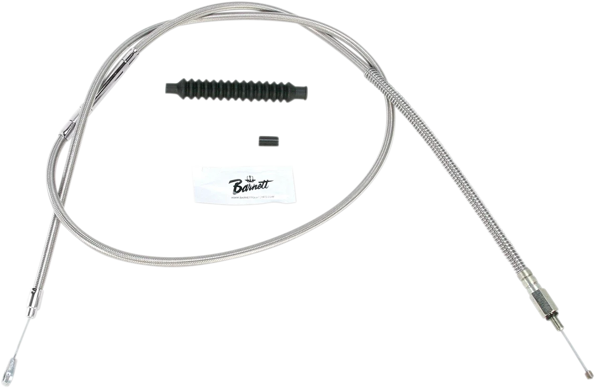 Barnett Stainless Steel Clutch Cable for Harley-Davidson (+12")