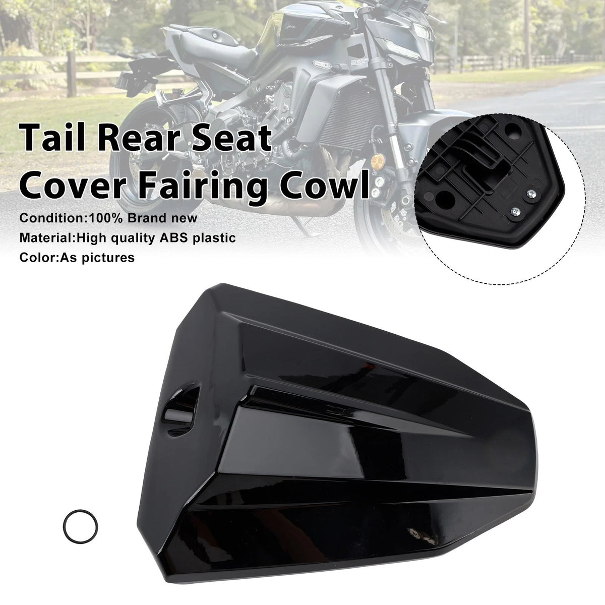 Tail Rear Seat Cover Fairing Cowl for Yamaha MT-09 / SP (2024–2026) M511-Y022-BLK