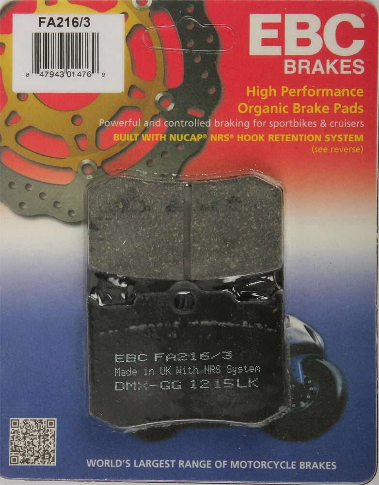 EBC Brake Pads FA216 for Indian (Custom Caliper 4 Piston Street)