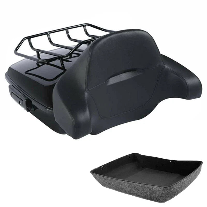 Chopped Trunk Backrest Top Rack for Harley Touring CVO Road Glide (2014–2026)