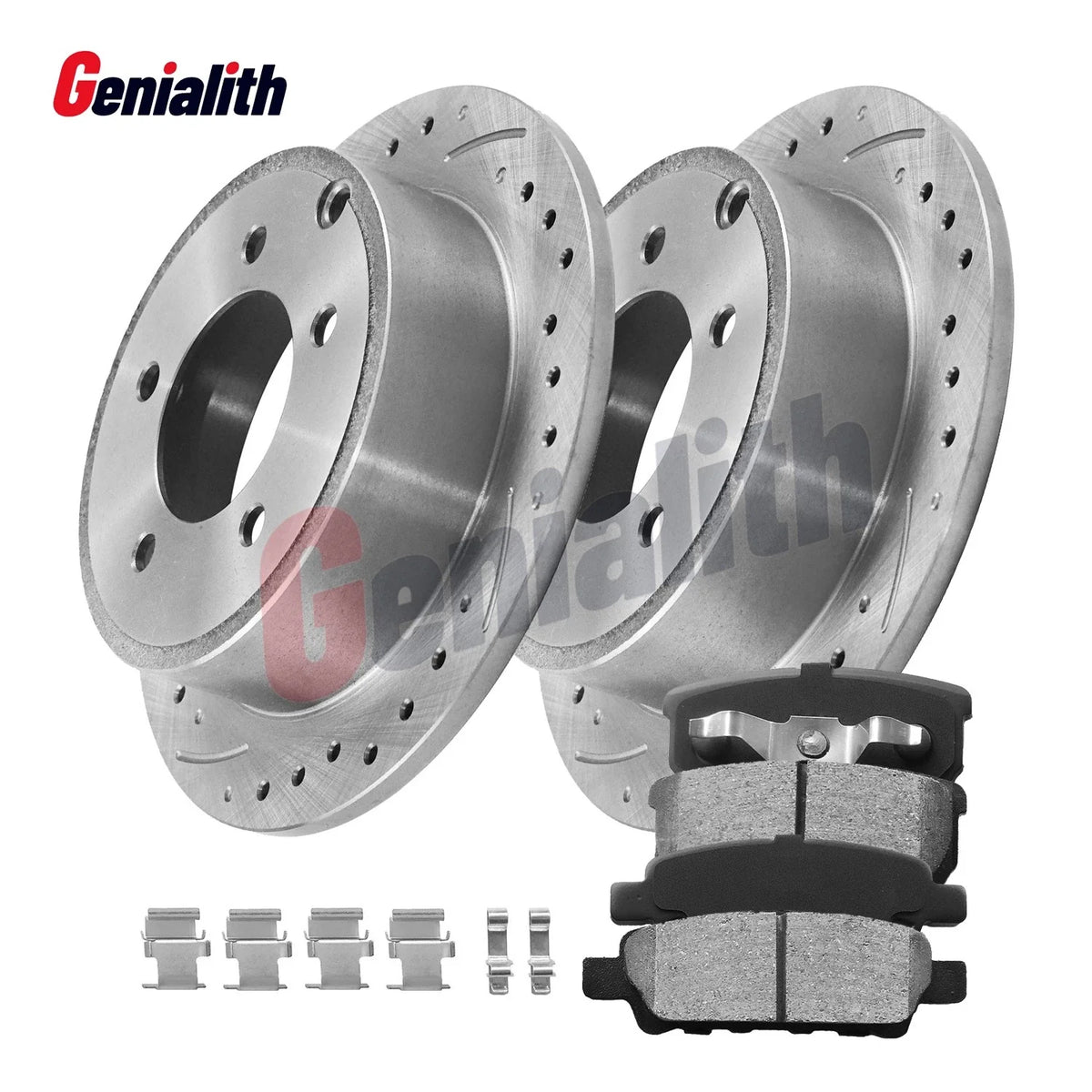 Rear Disc Brake Rotors + Pads Kit for Chrysler 200 Sebring Dodge Avenger Caliber (2007–2017)