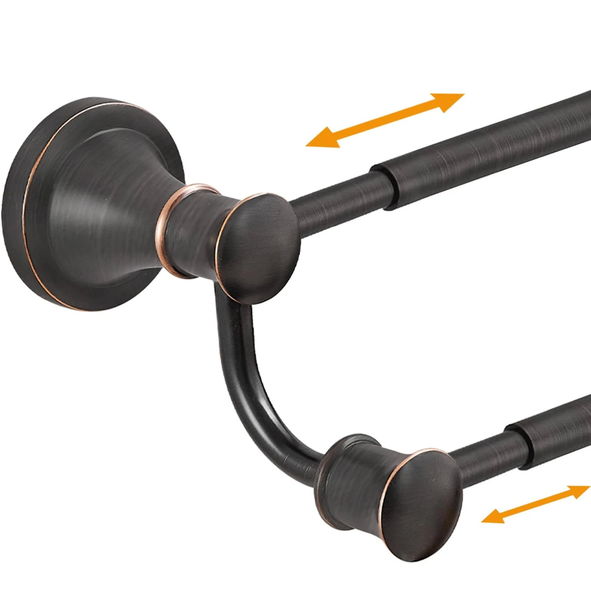Adjustable Towel Bar for Wall Mount (1527 Inch, Oil Rubbed Bronze)