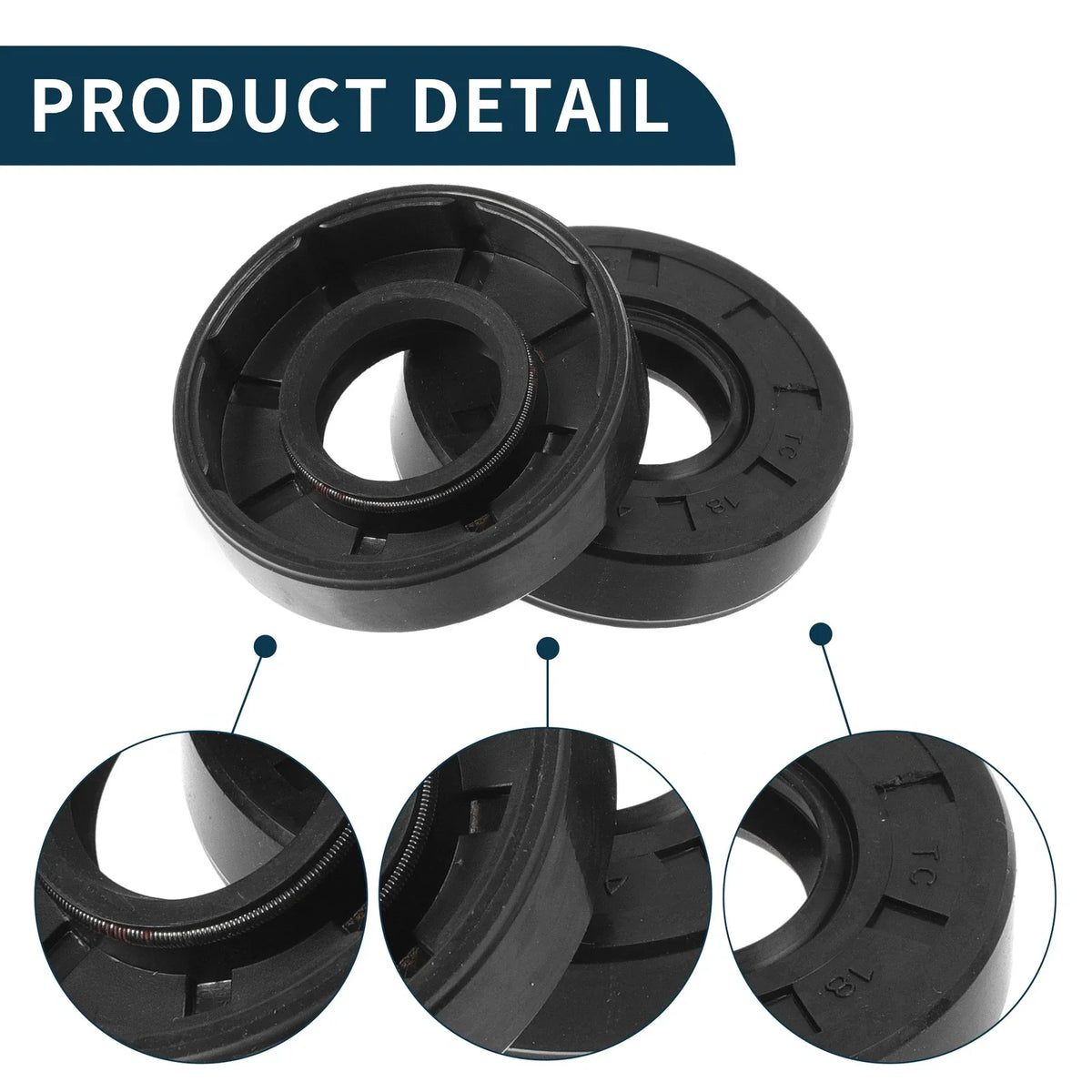 Set of 5 Oil Seal Ring 18x40x10mm NBR Rubber for Various Models