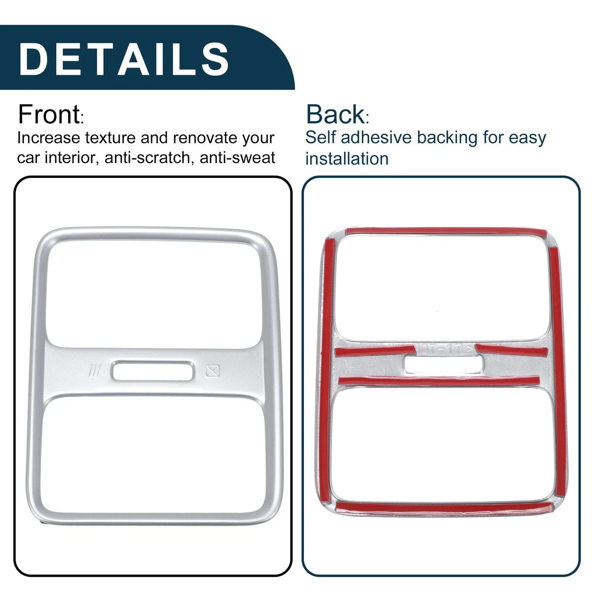Rear Air Conditioner Panel Cover for Honda Vezel RV3/RV4/RV5/RV6 (2014–2021)