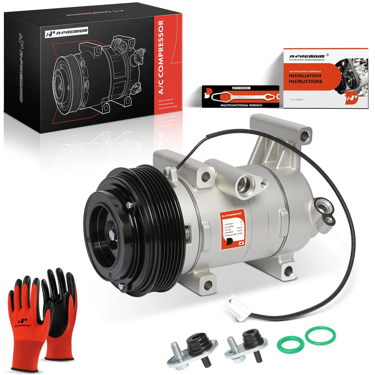 A/C Compressor with Clutch for Mazda 2 (2011–2013) DR6161450, CO 30009ZI