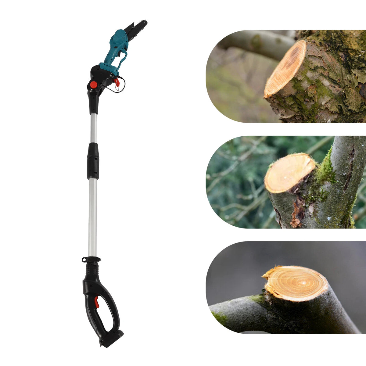 Cordless Chainsaw Pole Tool for Makita 18V (Telescopic, w/ Battery)