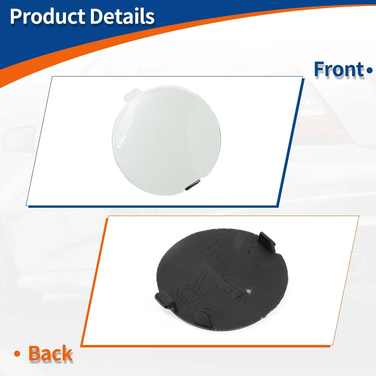 Tow Hook Cover for Mazda CX-3 (2016–2021) No.D10J50A11A Crystal White Pearl