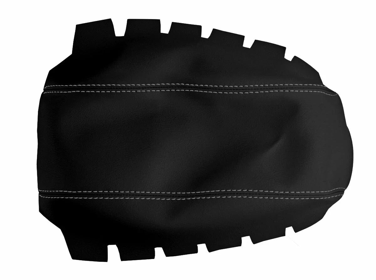 Leather Console Lid Armrest Cover for Honda Accord (1998–2002) Gray Stitch