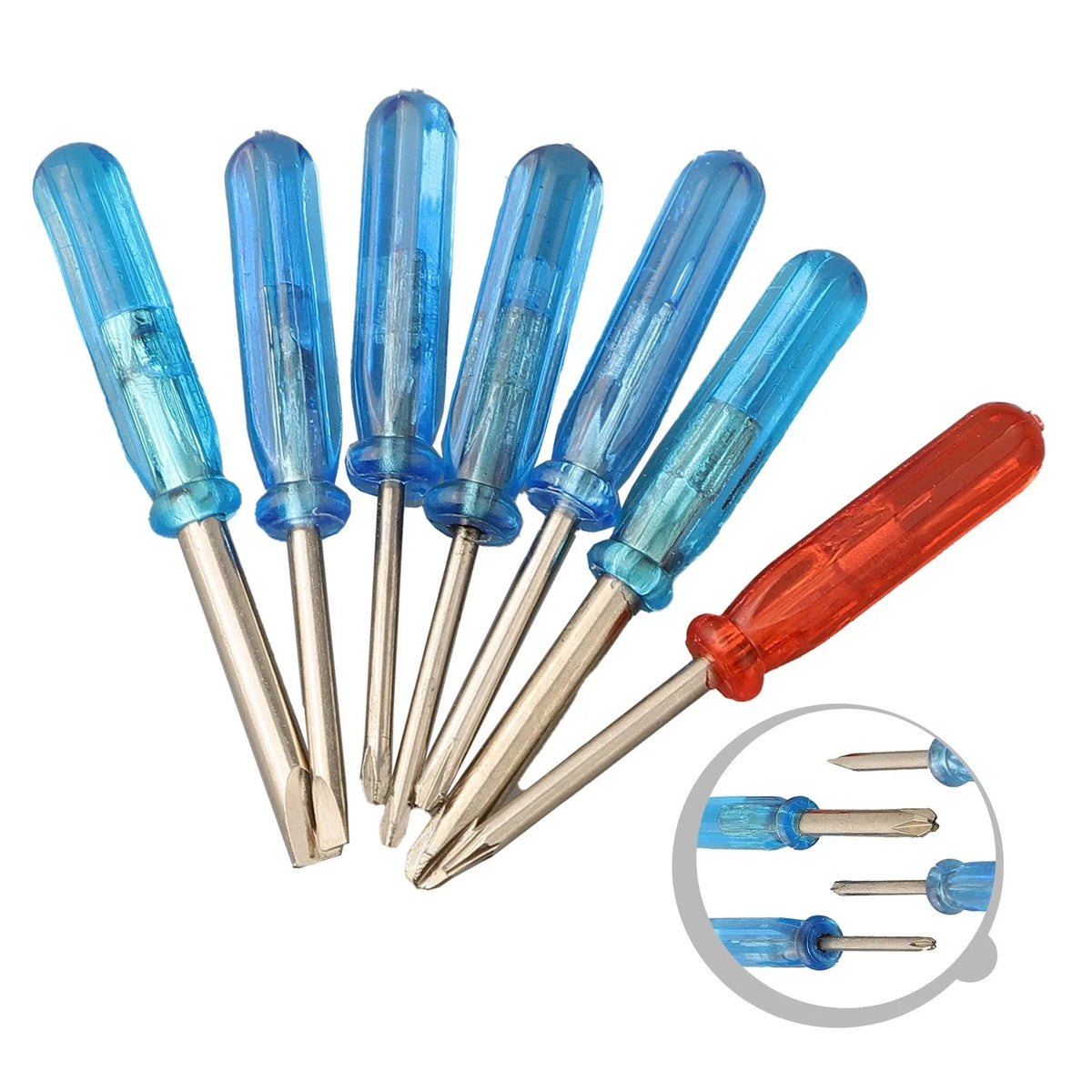 Set of 7 Mini Screwdrivers for Small Repairs
