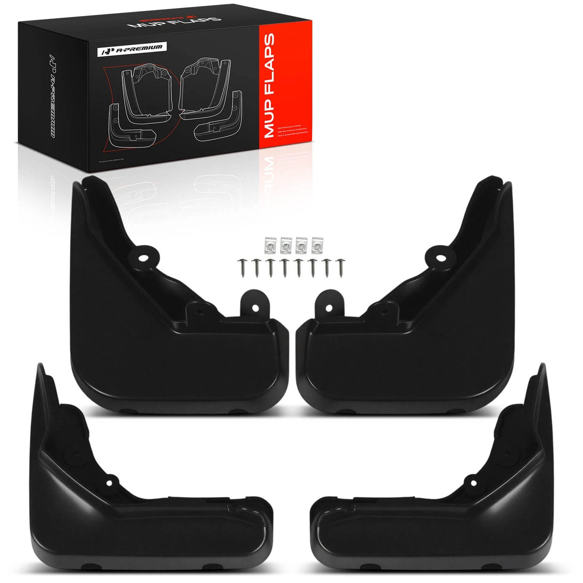Set of 4 Mud Flaps Splash Guards for Mercedes-Benz E200 (2009–2012)