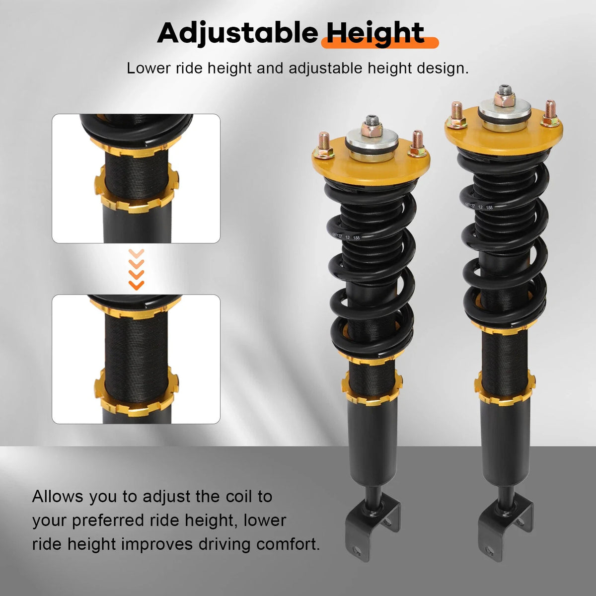 Coilovers for Honda Accord (2013–2016) Adjustable Height Suspension Kits