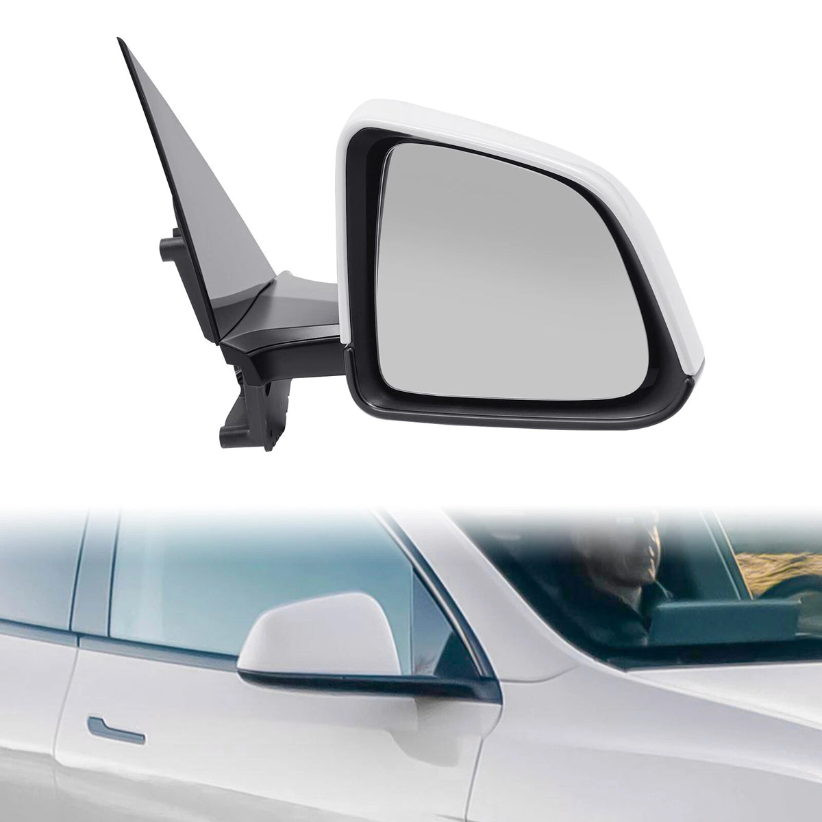 Right Side Mirror for Tesla Model Y (2020–2023) 159411200C Power Folding Heated