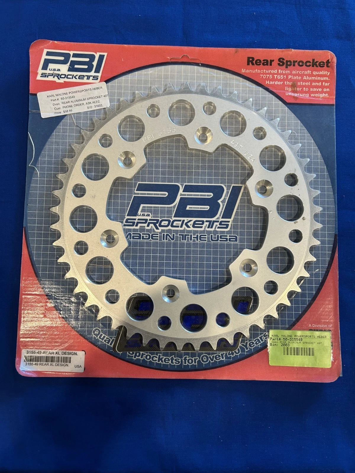 PBI Sprocket for (50-315549)