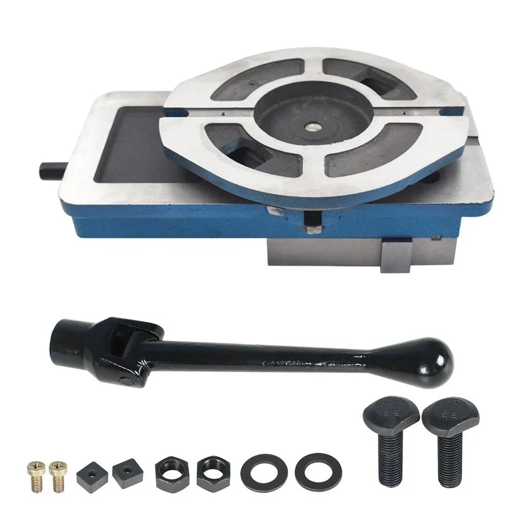 Lockdown CNC Milling Machine Bench Vise with 360° Swiveling Base