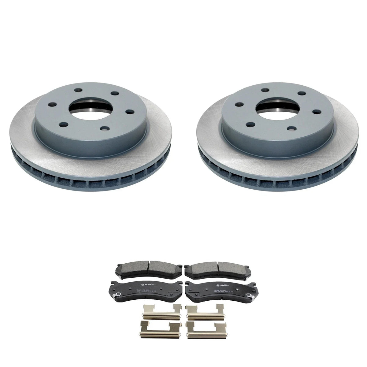 DuraGo Front Rotors & Bosch QuietCast Ceramic Brake Pads Kit for Tahoe (2007–2014)