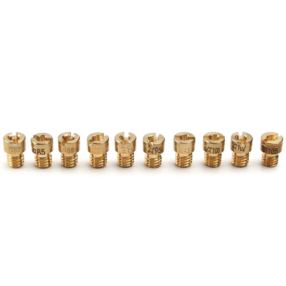 10x Carburetor Main Jet Kit for GY6 50cc 139QMB (4-Stroke Scooter) PZ19 82-105 85