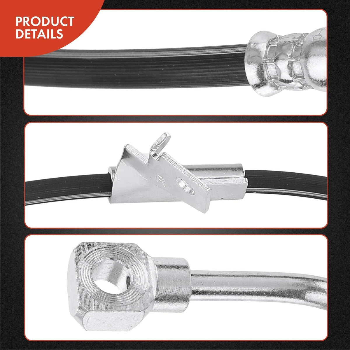Front Right Brake Hydraulic Hose for Chevy Blazer, S10, GMC Jimmy (1995–1997)