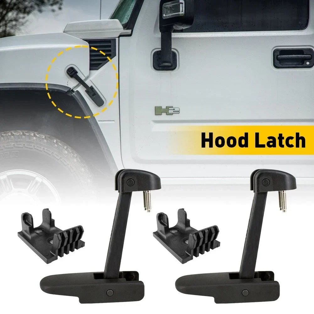 Pair Hood Lock Latch for Hummer H2 GMC (2003–2009) 15097841 EPY