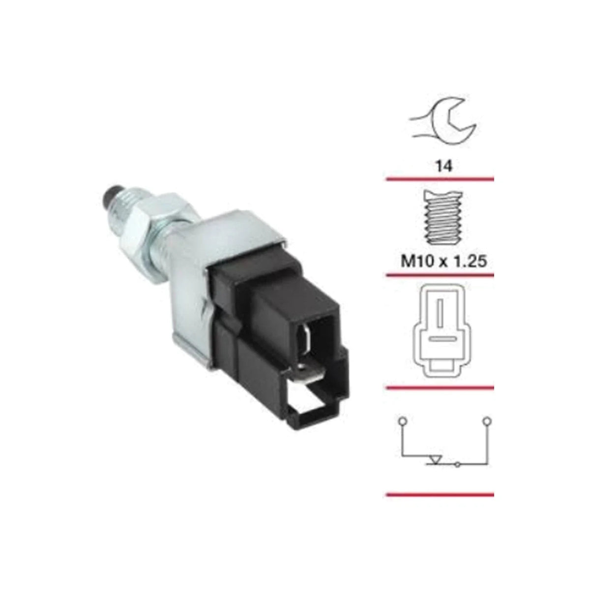 Brake Stop Light Switch for Ford Festiva 4cyl 1.3L/1.5L (1994 - 2000)