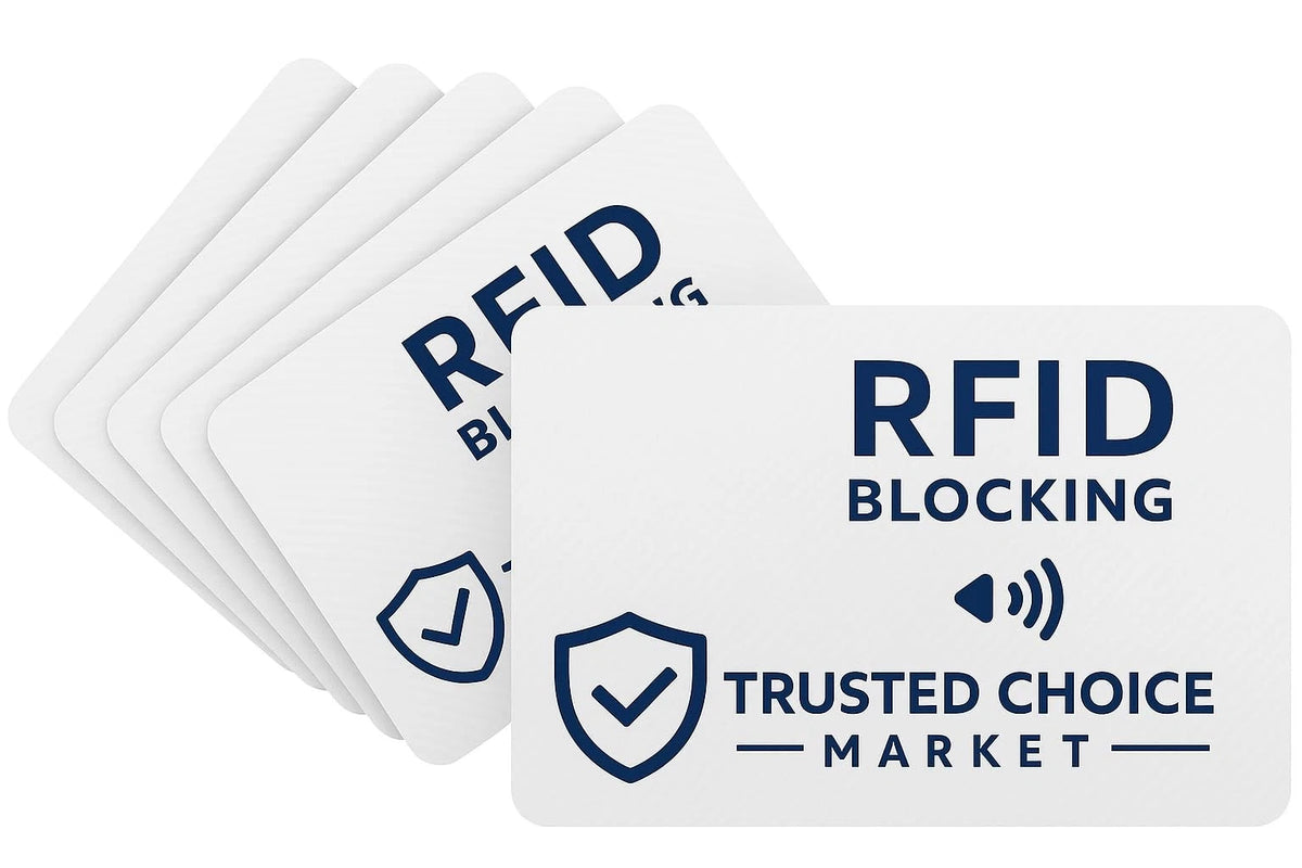 6X RFID NFC Blocking Card for Contactless Protection Anti Theft Wallet Holder