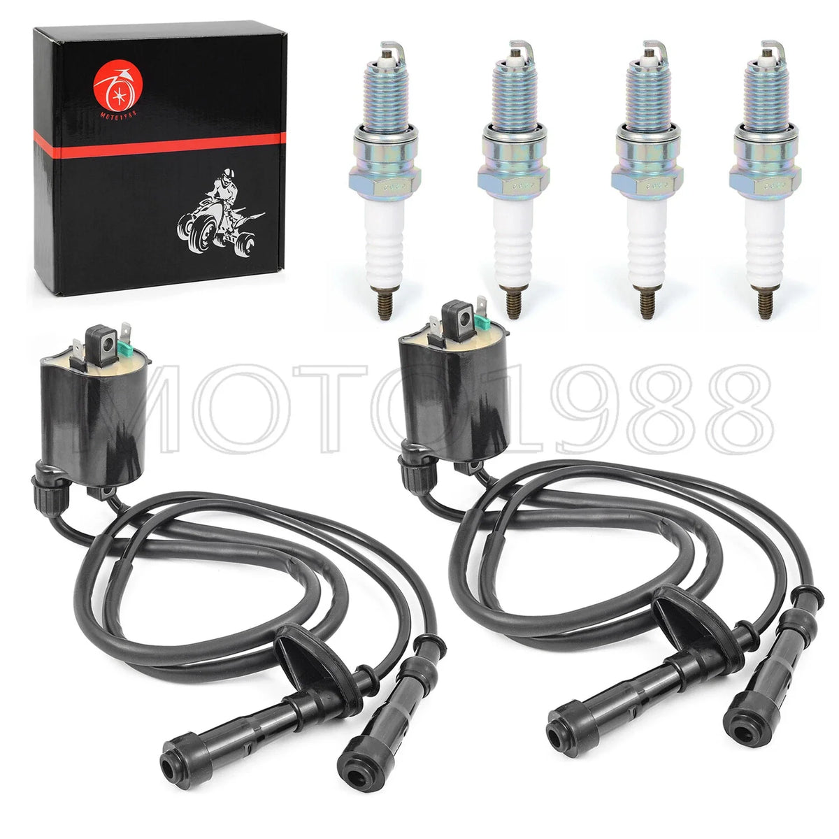 Ignition Coil Spark Plug with Cap for Honda Shadow Aero 750 VT750C (2005–2019)