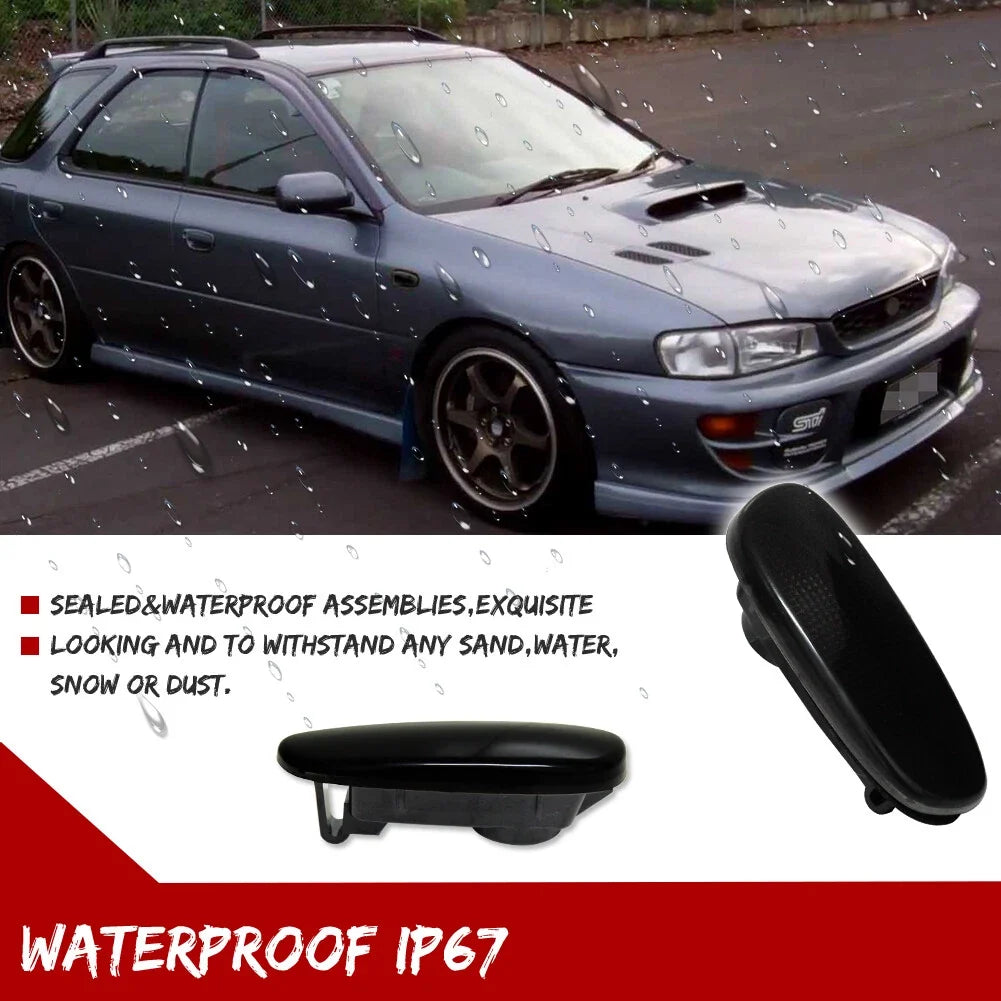 Smoked White LED Side Marker Signal Lights for Subaru Impreza (1993–2001)