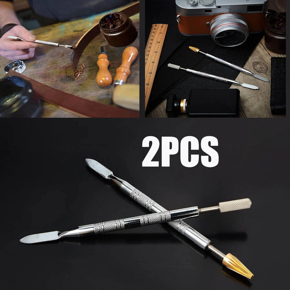 2X Leather Craft Top Edge Dye Pen Applicator for Automotive Use