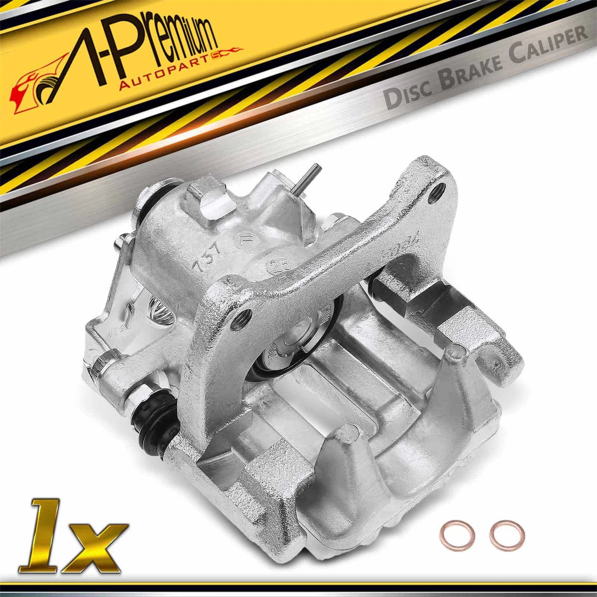 A-Premium Rear Left Brake Caliper w/ Bracket for Audi A4 (2003–2006) 8E0615423B, 19-B2891A