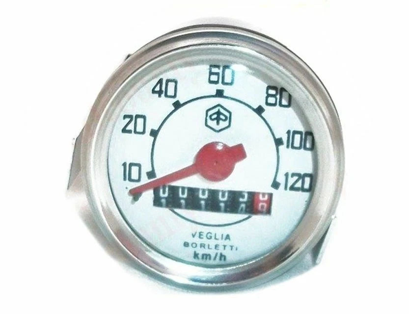White Face Vintage Speedometer for Vespa Classic