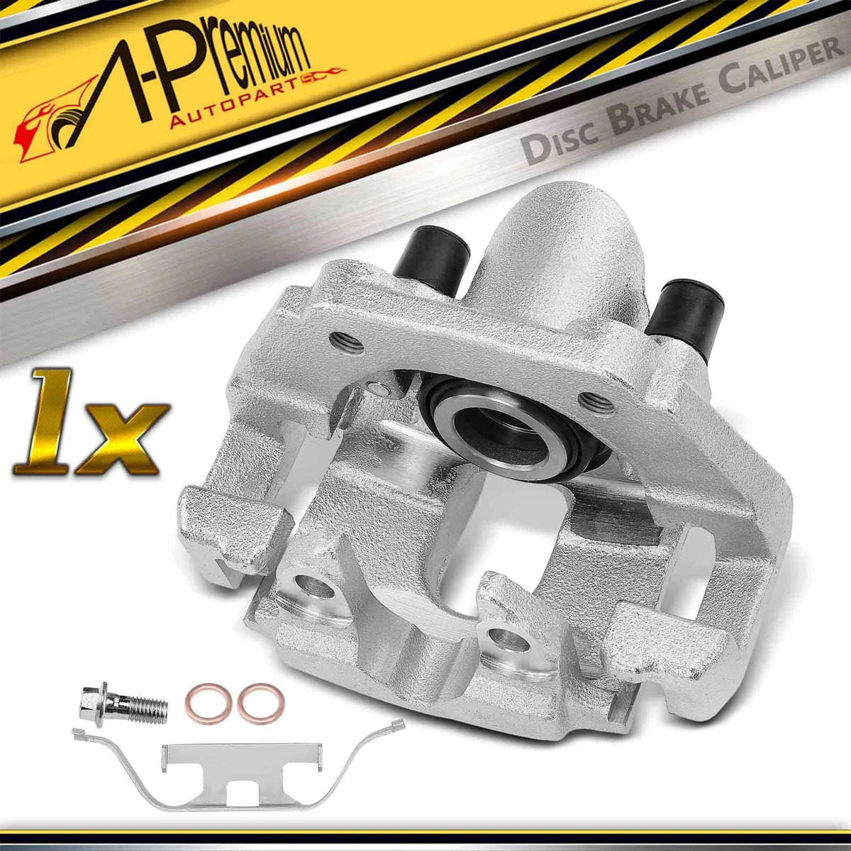 A-Premium Rear Left Disc Brake Caliper w/ Bracket for BMW 535i (2011–2017) 34216753679, 19-B2887
